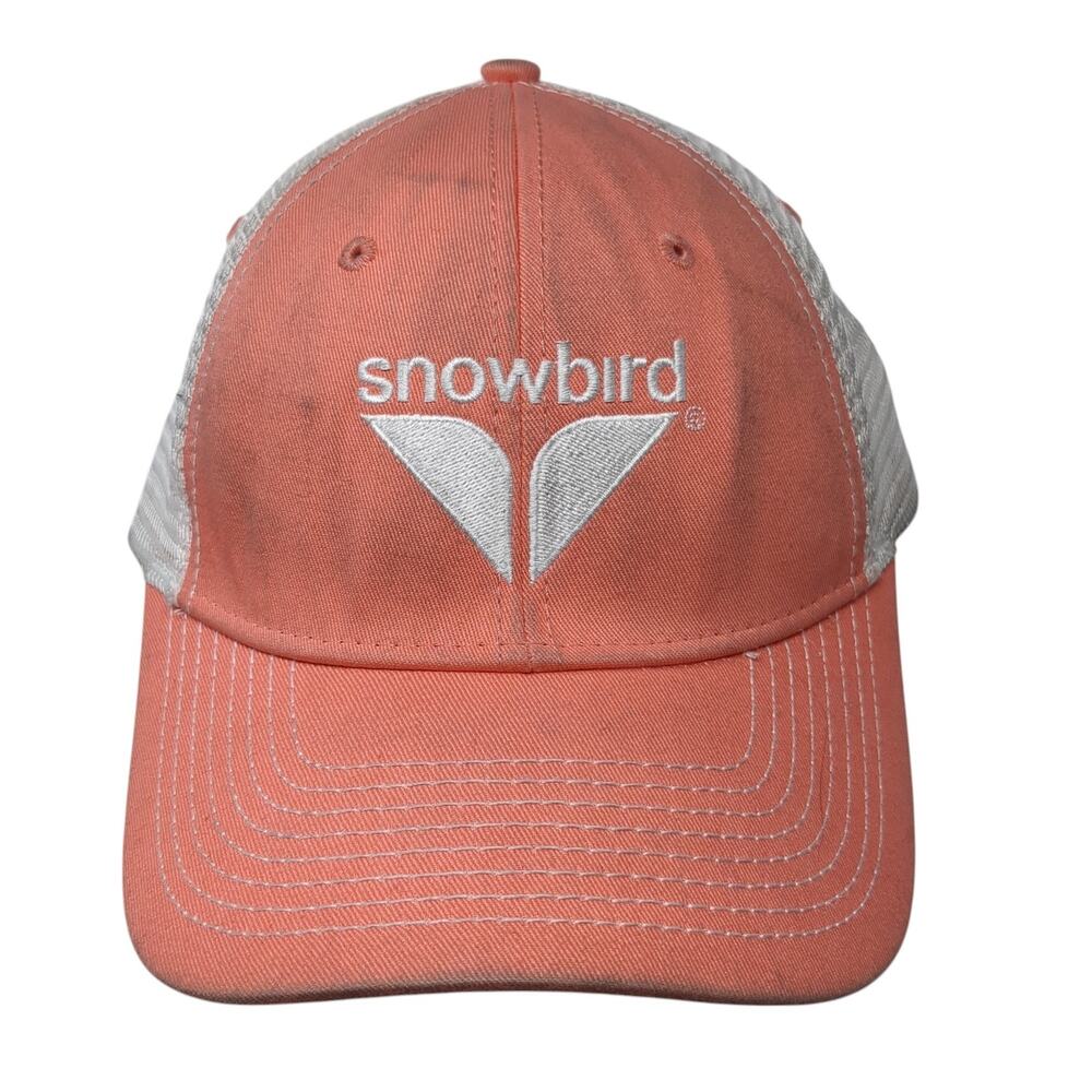 Snowbird Snapback Trucker Hat Pink One Size Adjustable Mesh Back 6 Panel Ouray